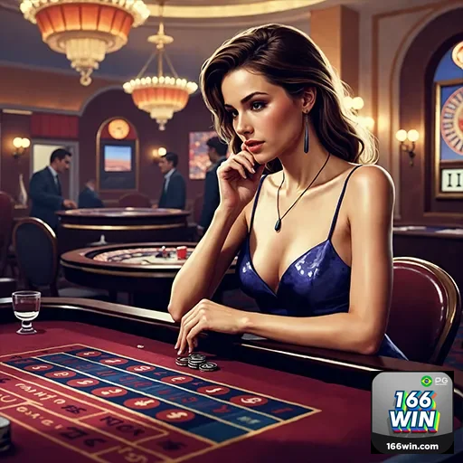 Imagem de um cassino online no site 166win, com jogos e ambientes de aposta atraentes