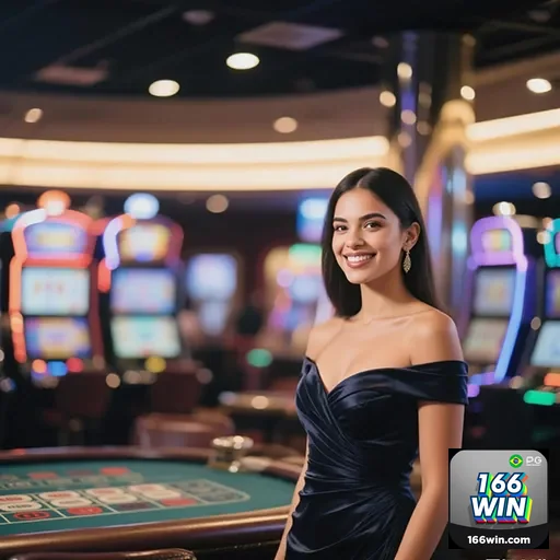 Imagem de um cassino online da 166win, destaque para jogos de azar e diversão no site 166win.